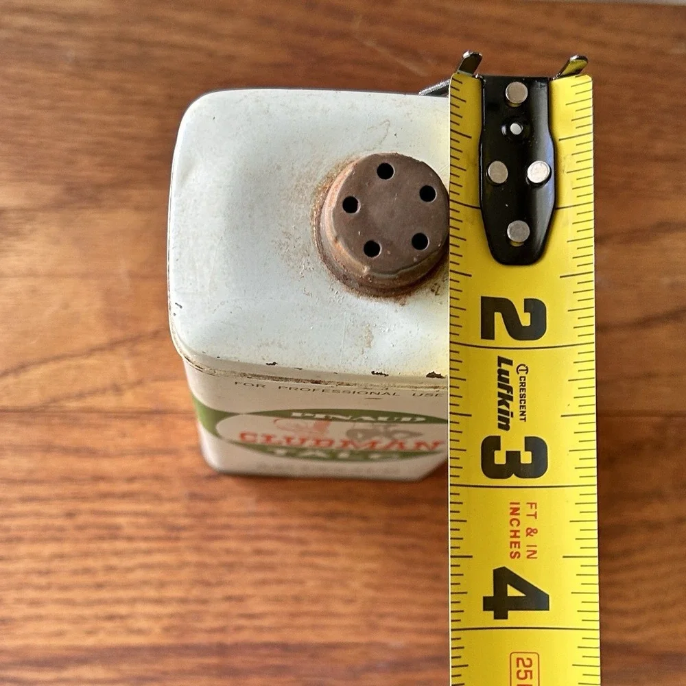 Clubman Pinaud Talc Tin 1962 Johnny Graham Glendale Barber Shop Dallas History